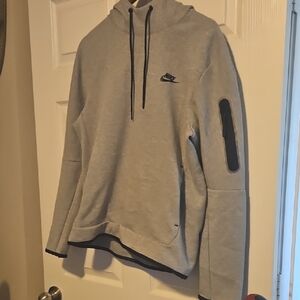 Nike Light Gray Hoodie with Black Details